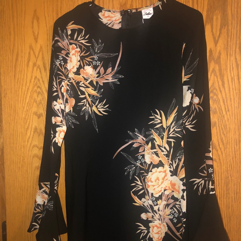 Dark Navy Floral Dress